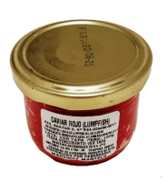 Caviar rojo lumpfish frasco x 100 grs