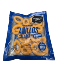 Anillos de calamar apanados x 400 grs