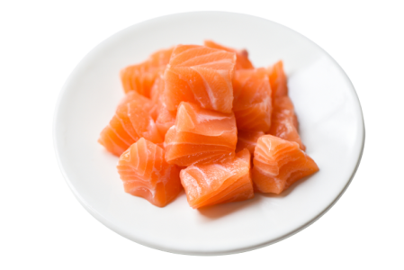 Salm&oacute;n fresco para poke x 250 grs.