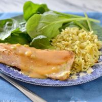 Salmón con Salsa Agridulce