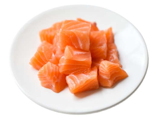 Salmón fresco para poke x 250 grs.