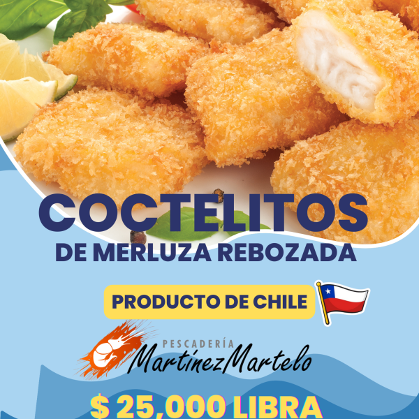 Coctelitos rebozados de merluza chilena