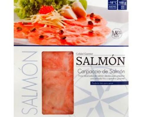 Carpaccio De Salmón Sobre X 100 Grs
