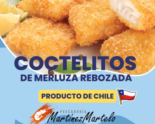 Coctelitos rebozados de merluza chilena
